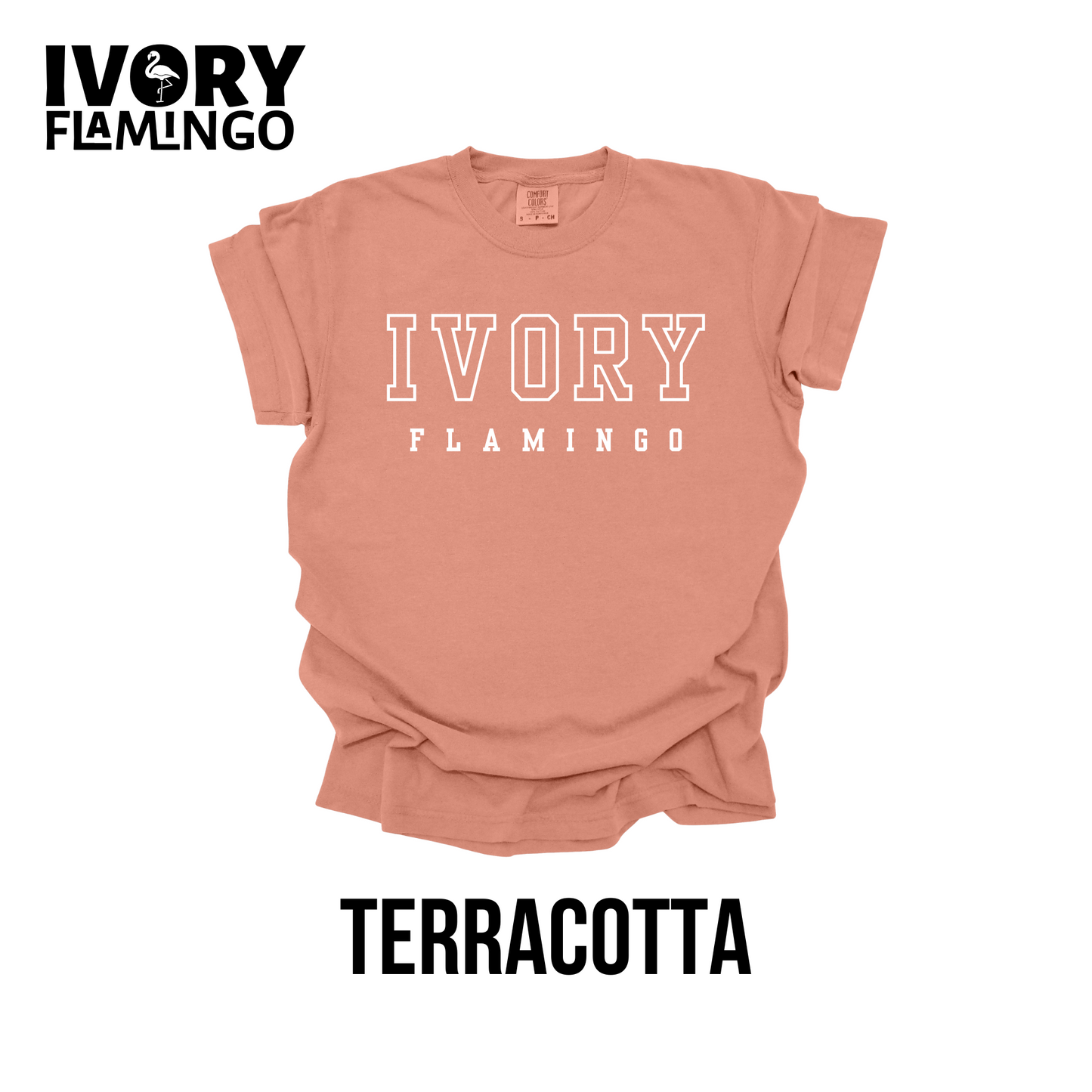Ivory Flamingo Collegiate Logo