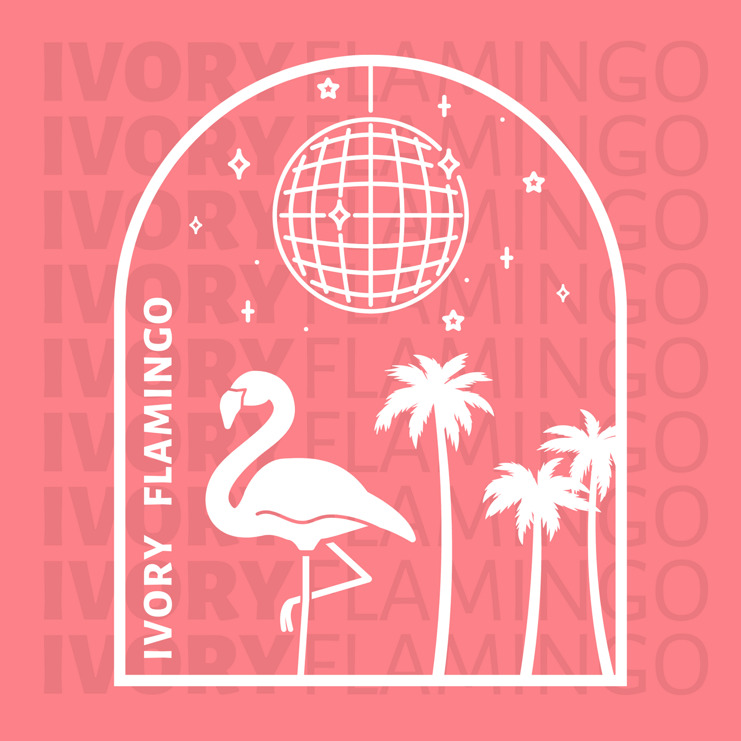 Ivory Flamingo Disco