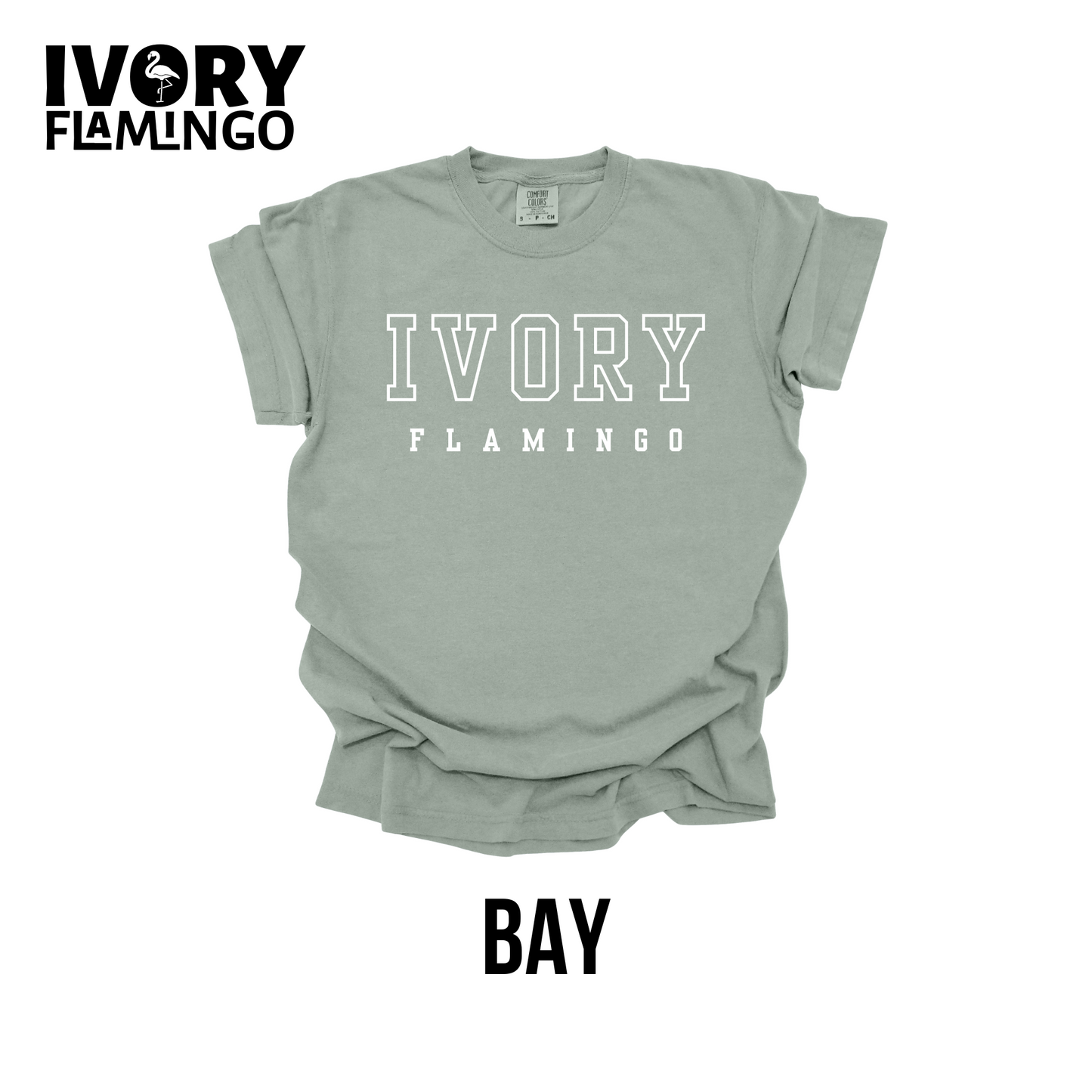 Ivory Flamingo Collegiate Logo