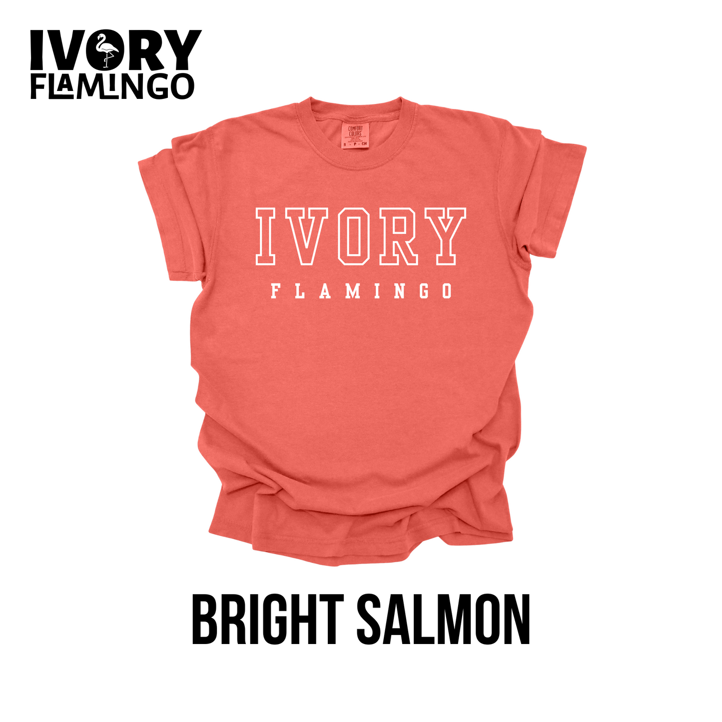 Ivory Flamingo Collegiate Logo