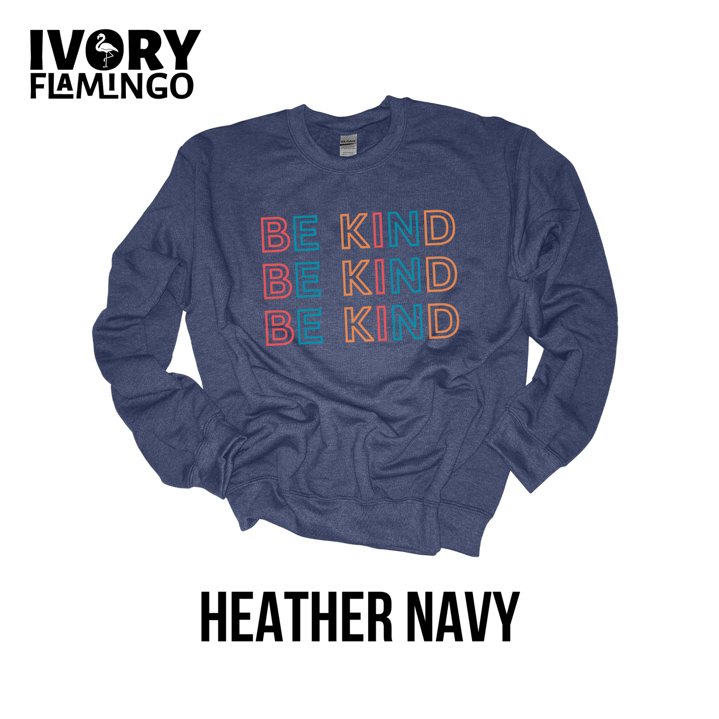 Be Kind Color Block Crewneck