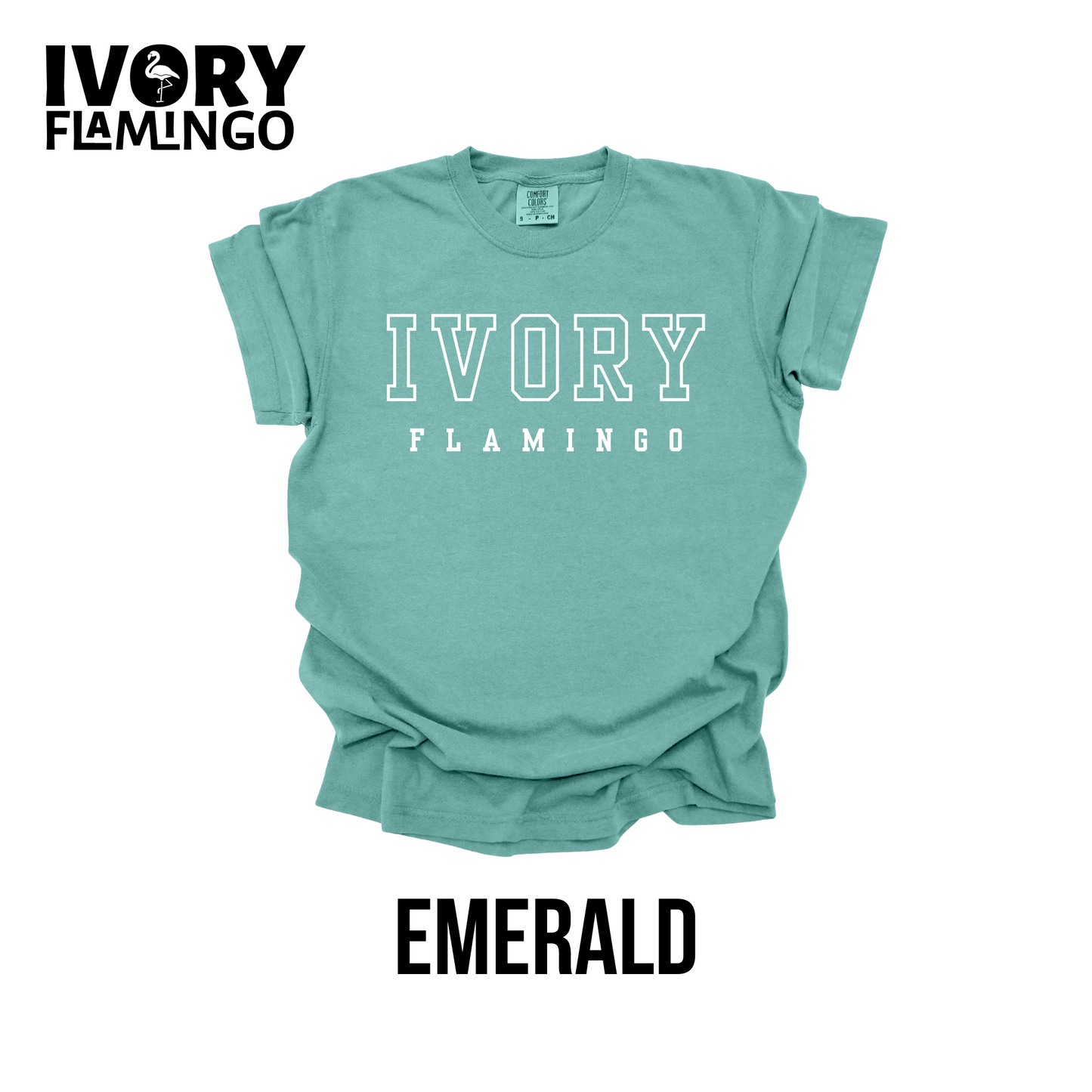 Ivory Flamingo Collegiate Logo
