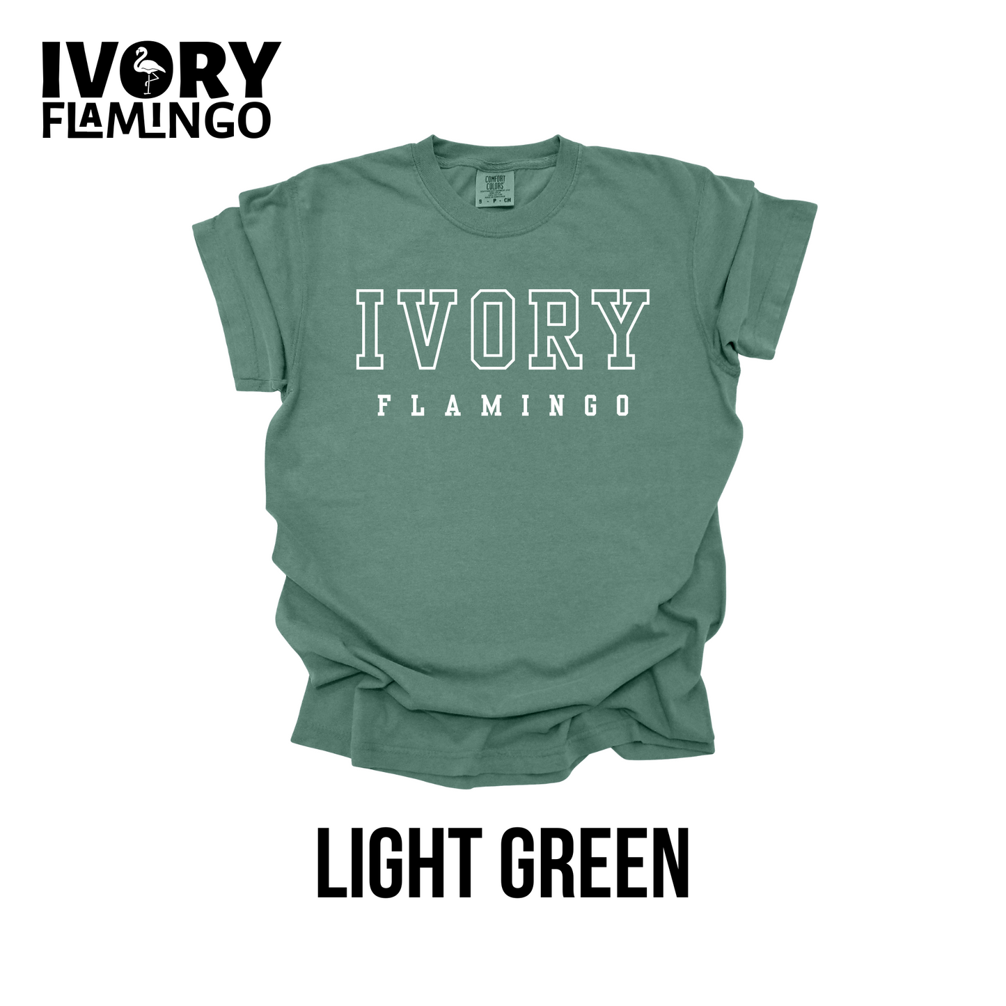 Ivory Flamingo Collegiate Logo