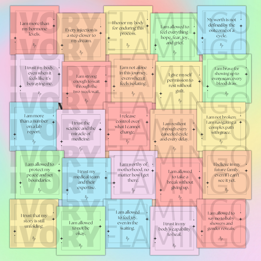 IVF Affirmation Cards